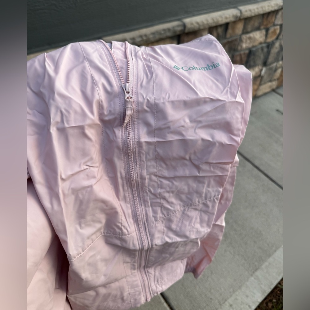 Columbia Women's Light Pink Hooded windbreaker Jacket - Picture 4 of 7